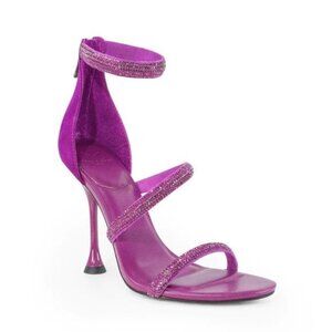 MARC FISHER LTD Carita Ankle Strap Heeled Sandal in Purple Size 7.5